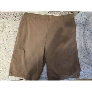 Reel Legends Men's Brown Flat Front XL 16 Shorts Polyester Spandex Pockets
